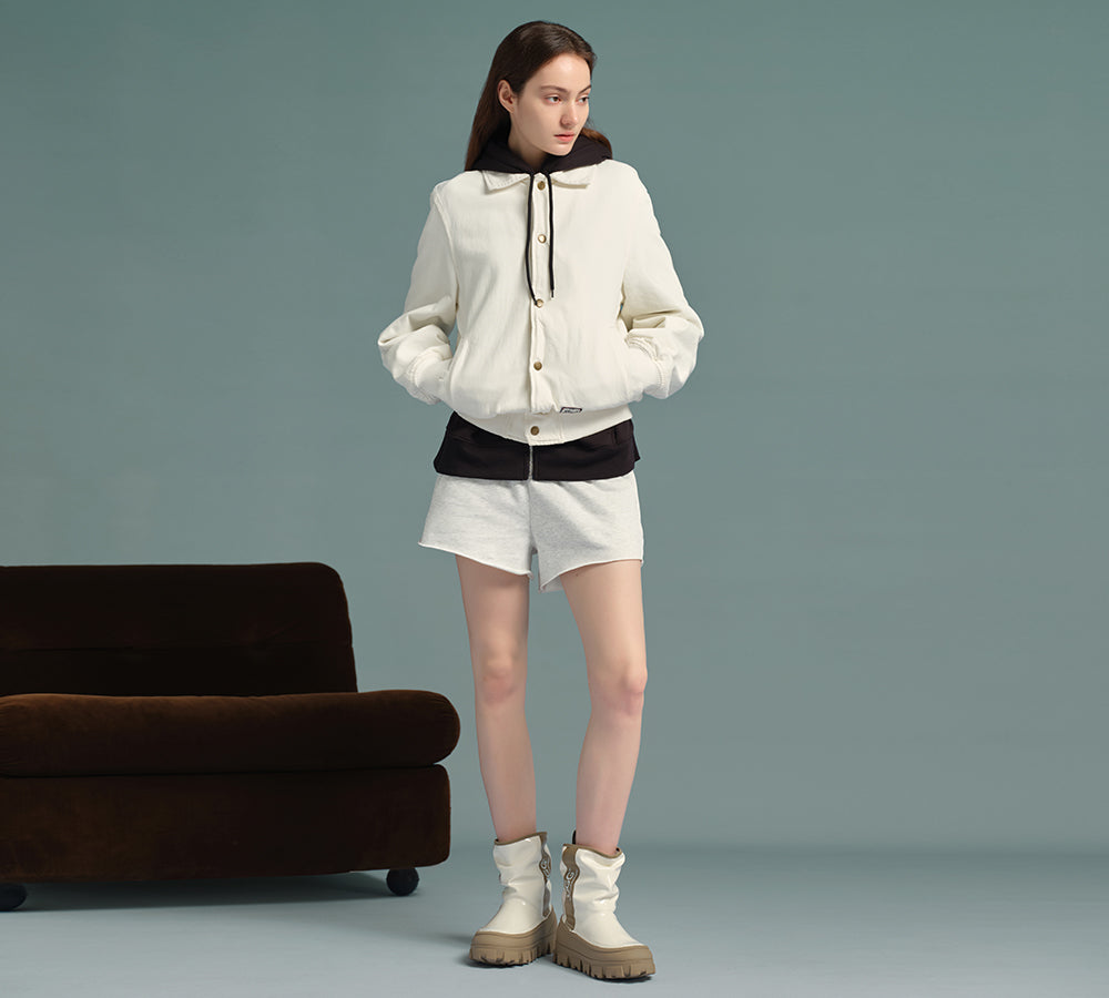 【UGG】Sheepskin Wool Waterproof Chunky Wren★女性用ブーツ!! AUSTRALIAN SHEPHERD® UGG Boots Women Sheepskin Wool