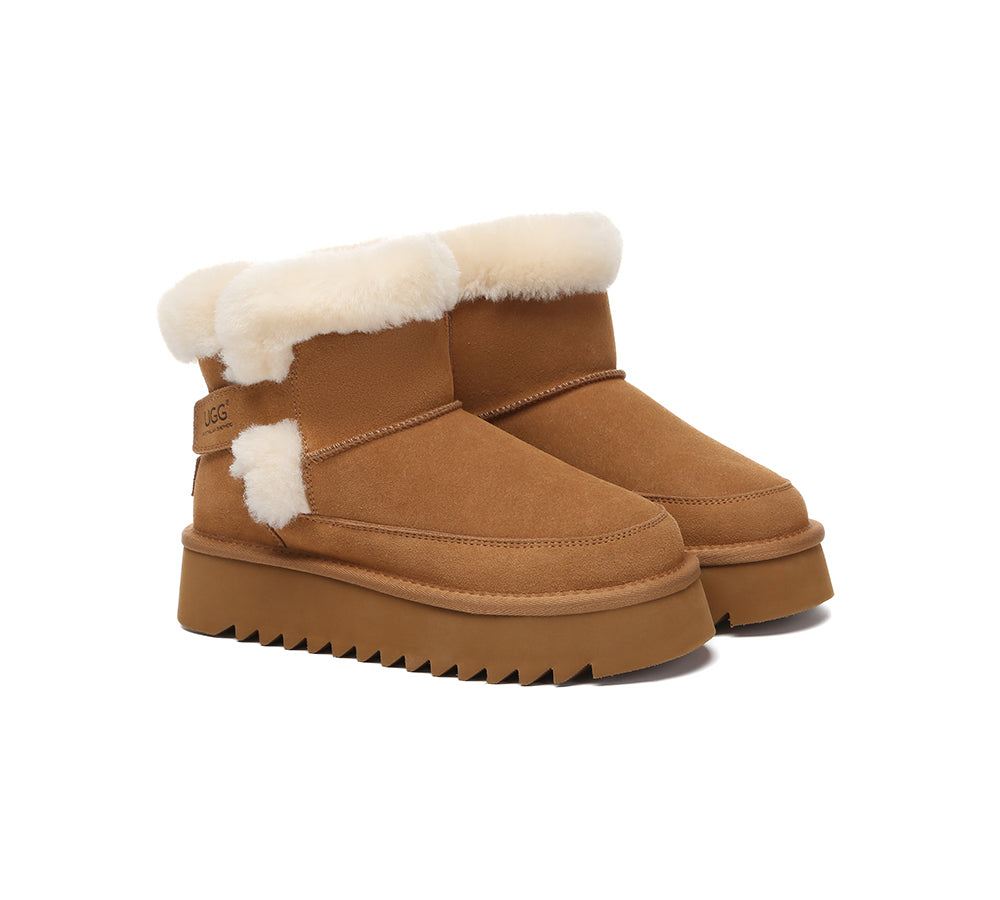 AUSTRALIAN SHEPHERD® UGG Boots Sheepskin Wool Shearling Platform