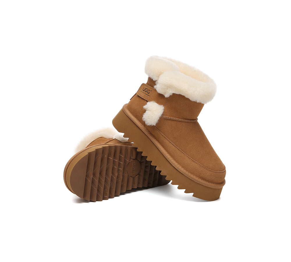 AUSTRALIAN SHEPHERD® UGG Boots Sheepskin Wool Shearling Platform