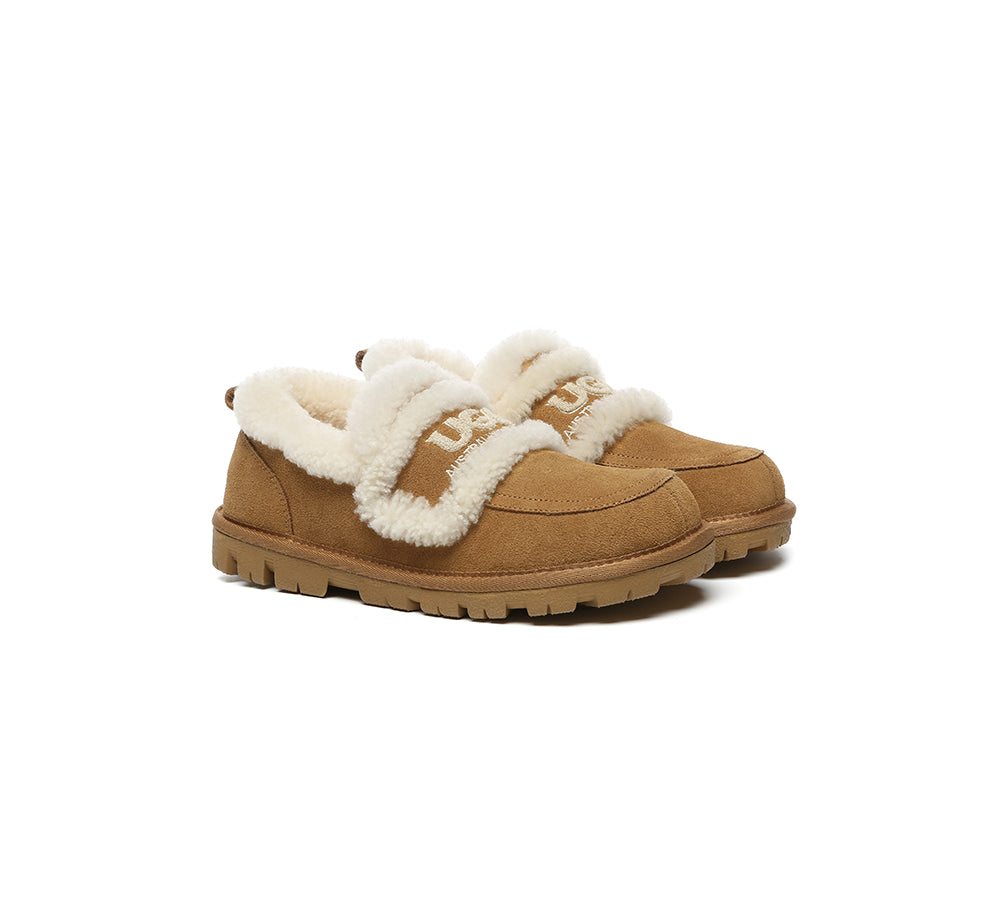 AUSTRALIAN SHEPHERD® UGG Slippers Women Sheepskin Wool Ankle Rilee