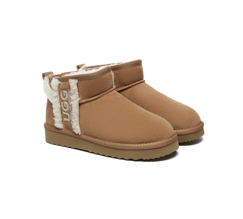 UGG AUSTRALIAN SHEPHERD ベージュ ムートンブーツ 41 AUSTRALIAN SHEPHERD® UGG Boots Sheepskin Wool Shearling Lined