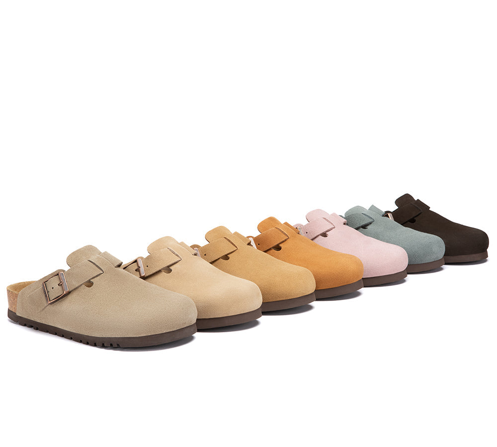 AUSTRALIAN SHEPHERD® Suede Buckle Clogs Berrin – Australian