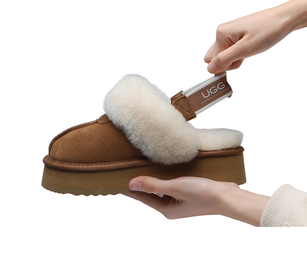 Slippers Removable Elastic Metal Connection Band Australian Shepherd UGG Store
