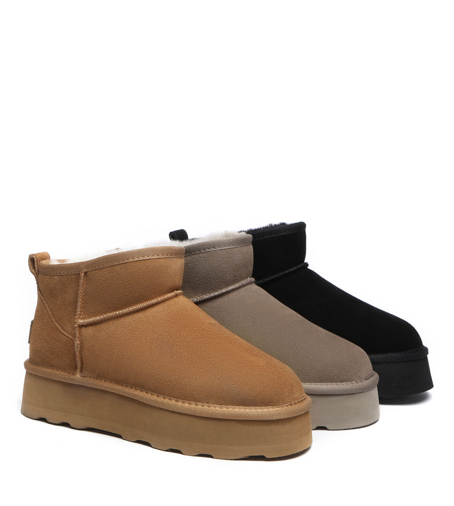 Ugg Mini Platform Boots Thick Bottom Ronnie