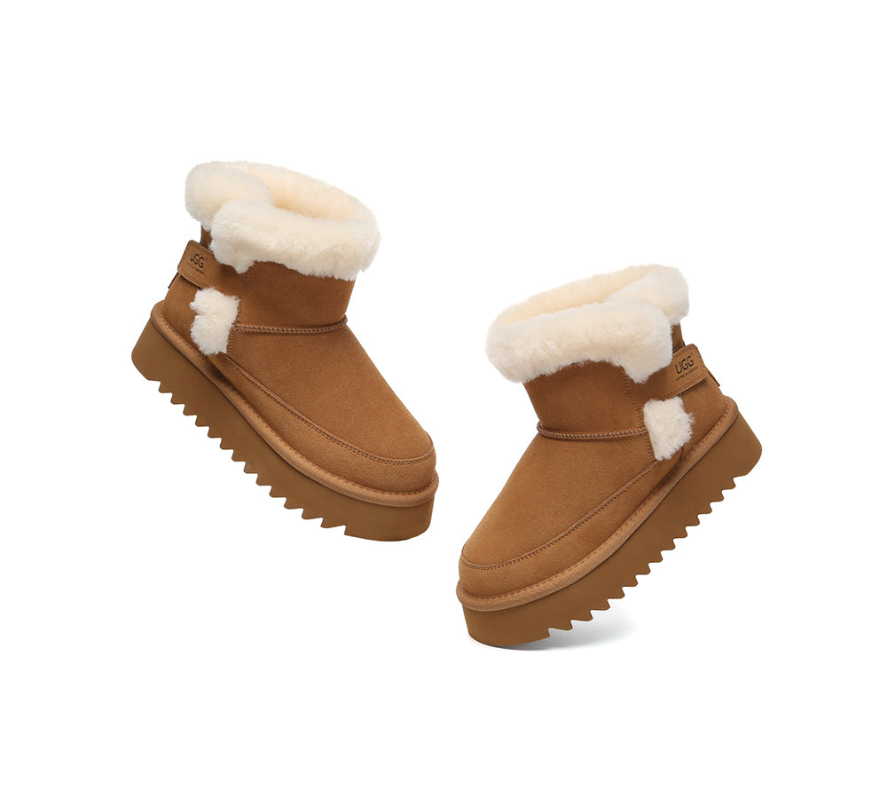 AUSTRALIAN SHEPHERD® UGG Boots Sheepskin Wool Shearling Platform
