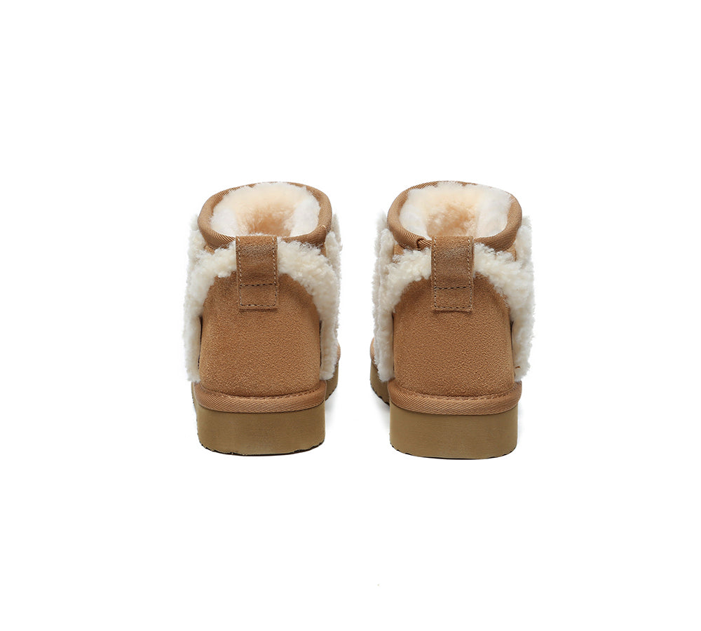 UGG AUSTRALIAN SHEPHERD ベージュ ムートンブーツ 41 AUSTRALIAN SHEPHERD® UGG Boots Sheepskin Wool Shearling Lined