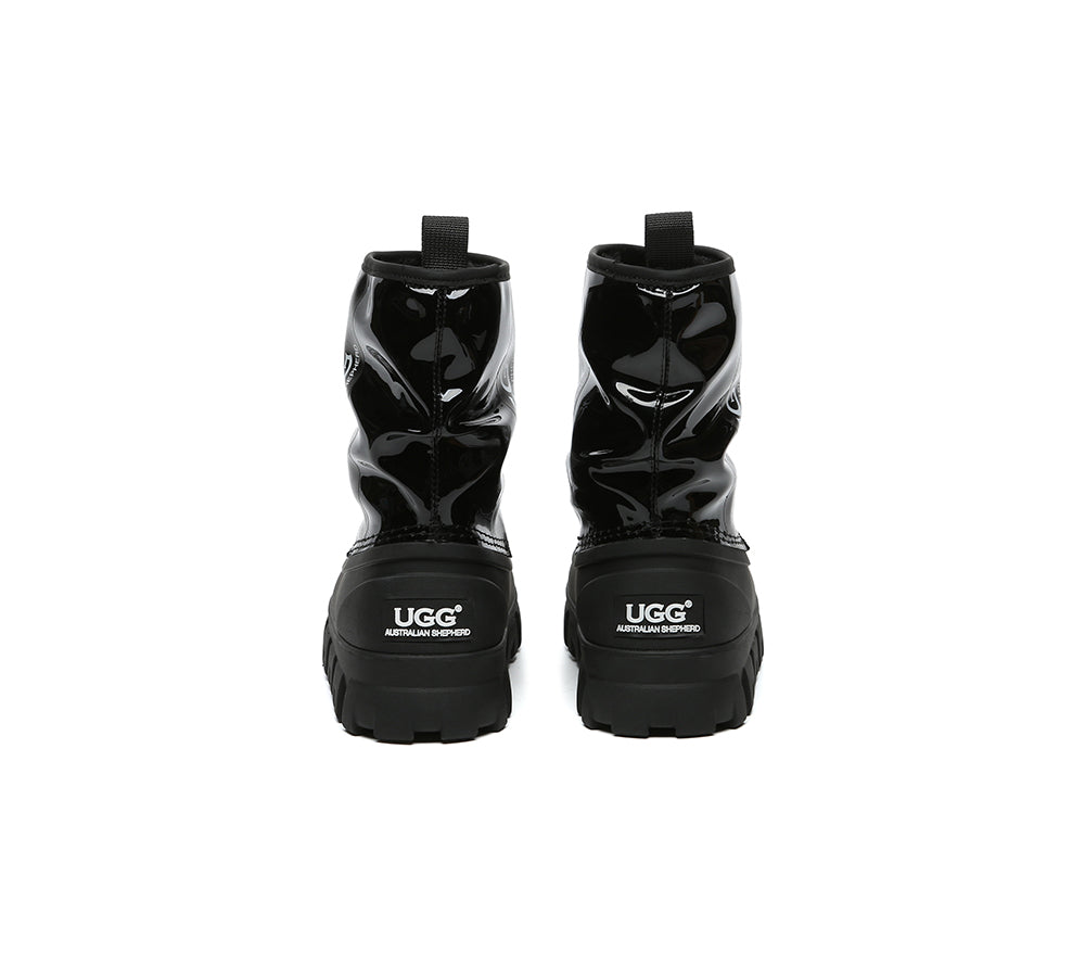 【UGG】Sheepskin Wool Waterproof Chunky Wren★女性用ブーツ!! AUSTRALIAN SHEPHERD® UGG Boots Women Sheepskin Wool