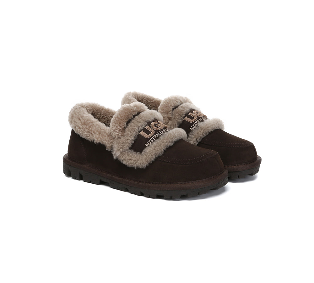 AUSTRALIAN SHEPHERD® UGG Slippers Women Sheepskin Wool Ankle Rilee