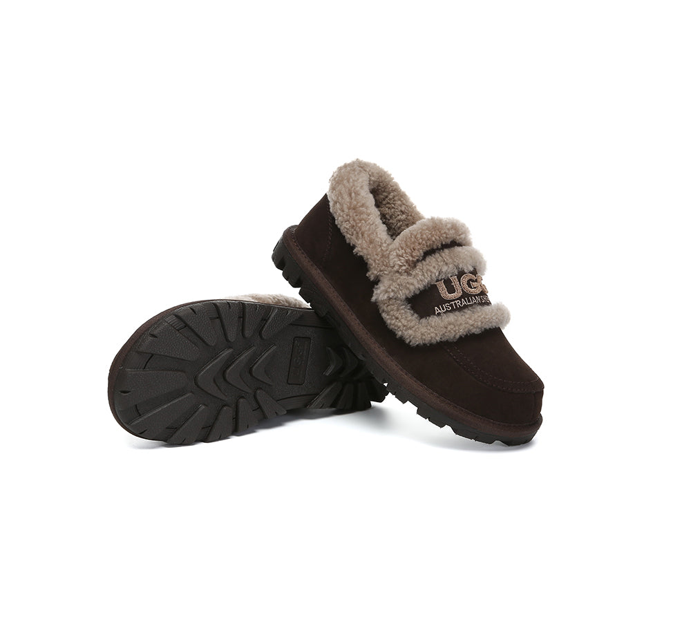 AUSTRALIAN SHEPHERD® UGG Slippers Women Sheepskin Wool Ankle Rilee