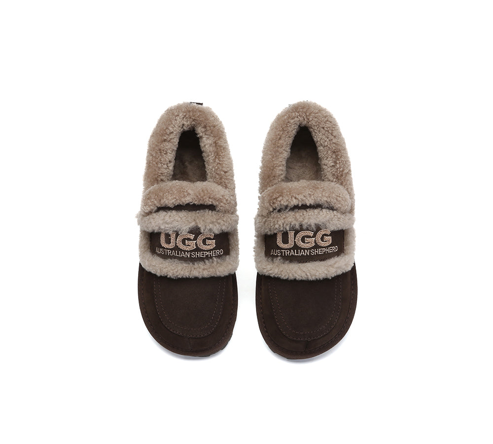 AUSTRALIAN SHEPHERD® UGG Slippers Women Sheepskin Wool Ankle Rilee