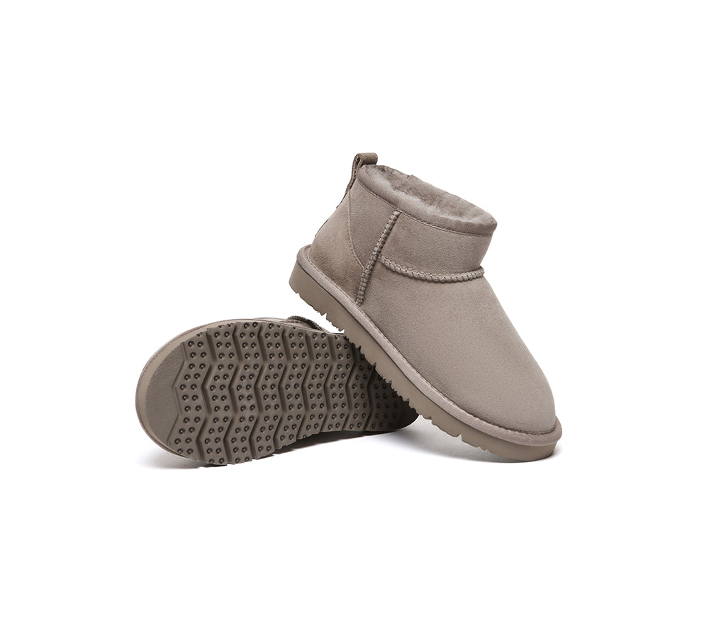 Double Faced Sheepskin Wool Ankle Mini Boots Jade – Australian