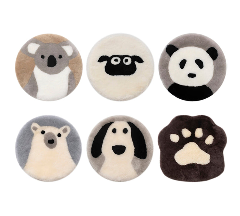 Round Wool Cushion 40cmx40cm UGG AUSTRALIAN SHEPHERD