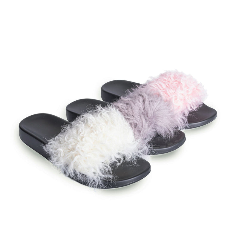 Slippers - UGG AS Polar New Fashion Women Wool Comfortable Summer Slide Slippers Sandals (2157334167610)