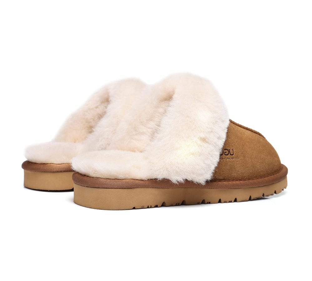 UGG Unisex Muffin Scuff Slippers #15564 Genuine Sheepskin Lining