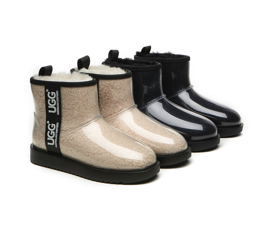 Clear Waterproof and Shearling Classic Boots