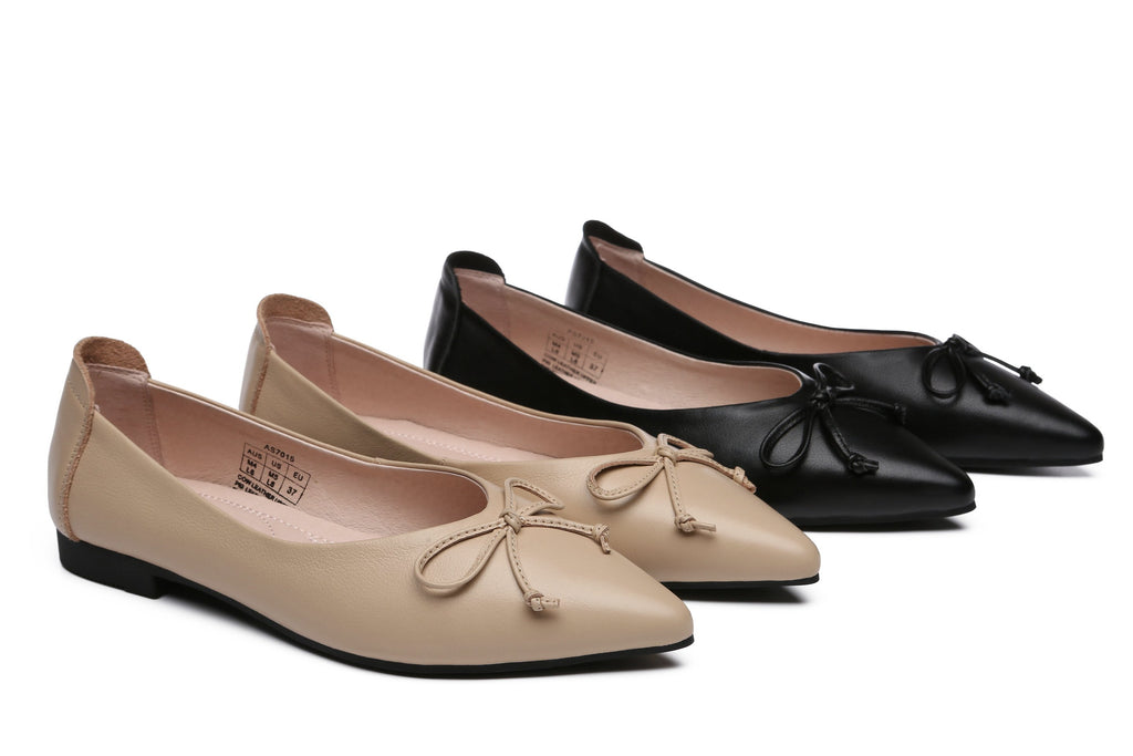 Leather Ballet Flats Women Paulina