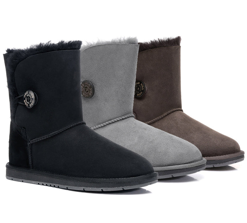 Kids Shoes - Kids AS Short Button UGG Boots