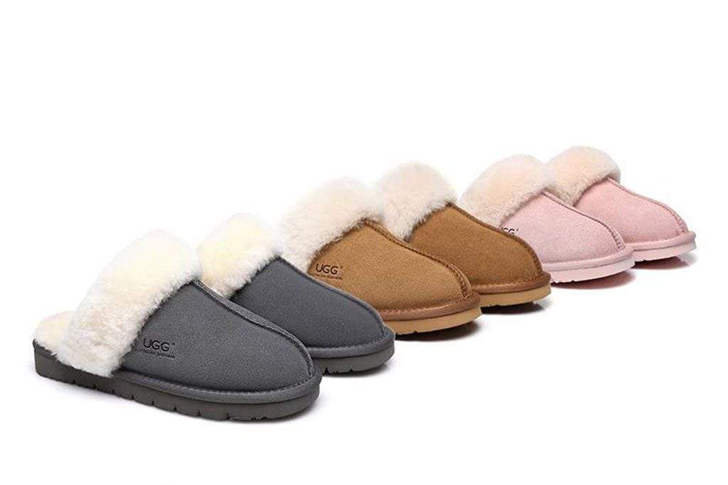 UGG Slippers,Australia Premium Sheepskin,Unisex Muffin Scuff #15564 (1808433446970)