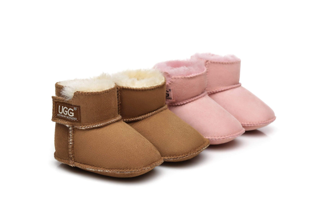 UGG Boots - AS UGG Erin Australian Sheepskin Baby Booties Cradle