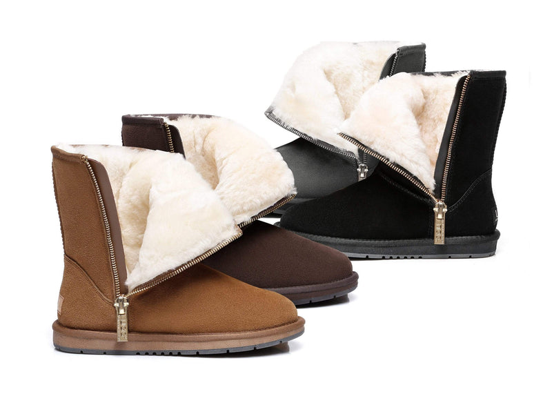 Short Zipper Boots