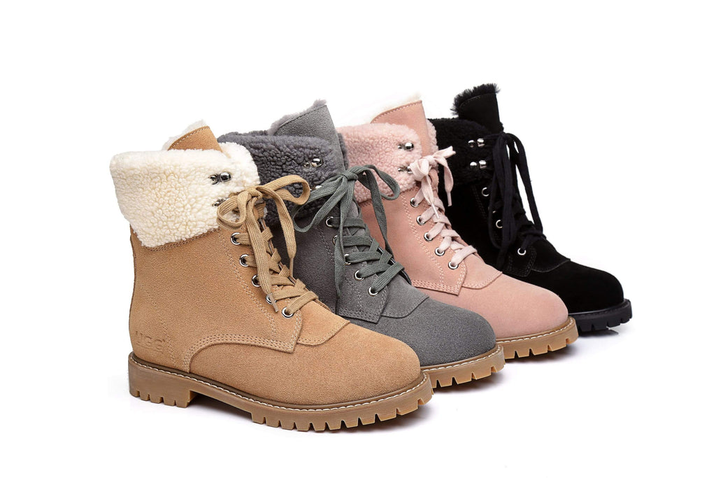 UGG Boots - AS UGG Women Fashion Chunky Boots Mina