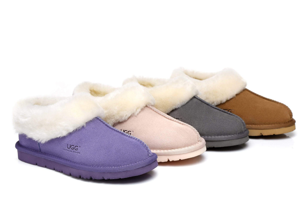 AS UGG Slippers Homey Unisex Sheepskin Slippers